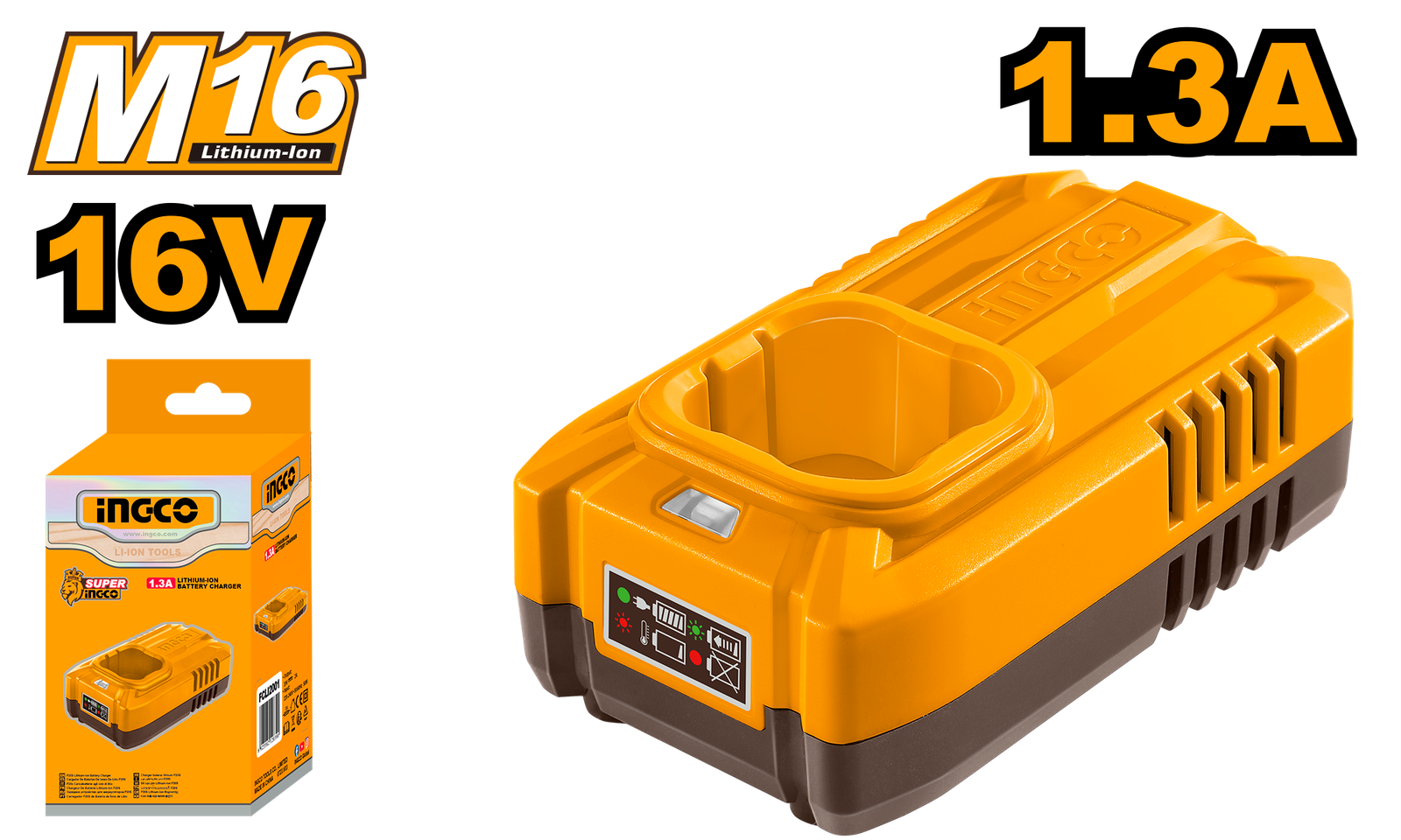 FCLI1613.png FCLI1613 (M16 battery charger 16V 1.3A - P1C20) - Image 1