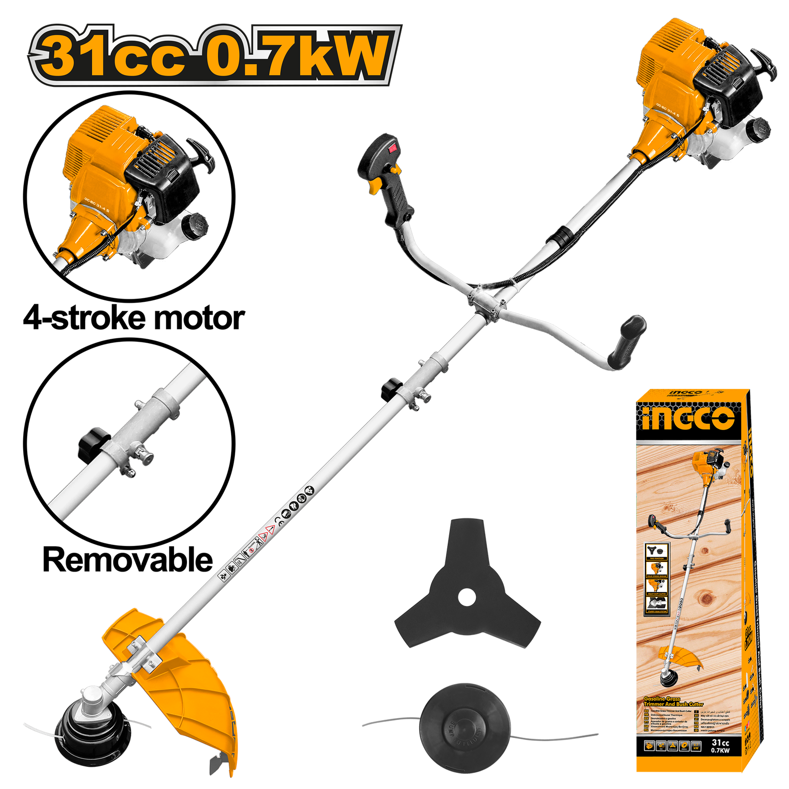 GBC53144241.png GBC53144241 (Gasoline bush cutter 1.1HP 4 Stroke) - Image 1