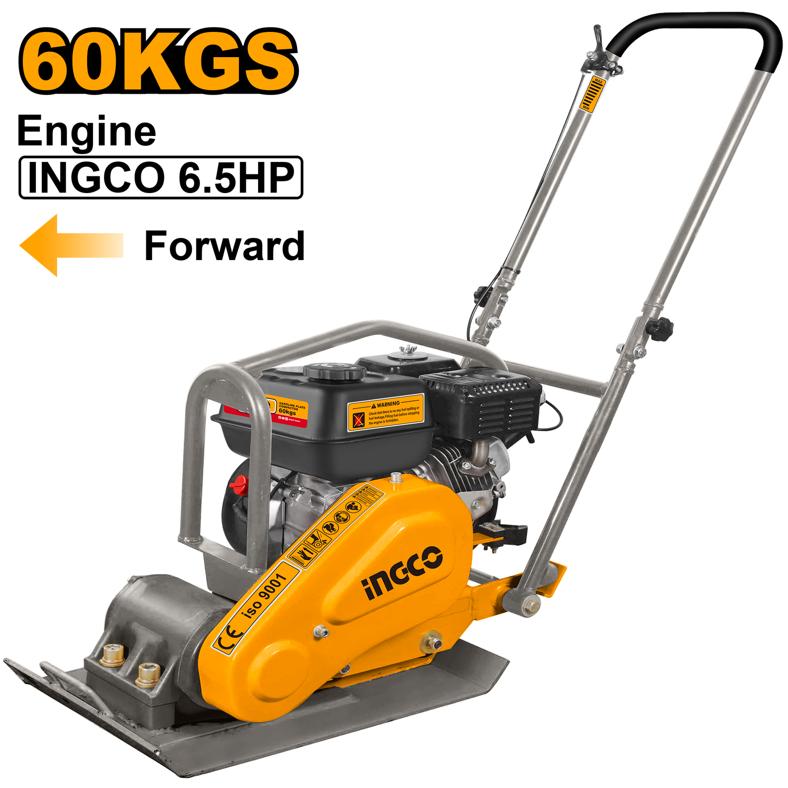GCP060-2-1.png GCP060-2 (Gasoline Plate Compactor 6.5HP 60kg) - Image 1