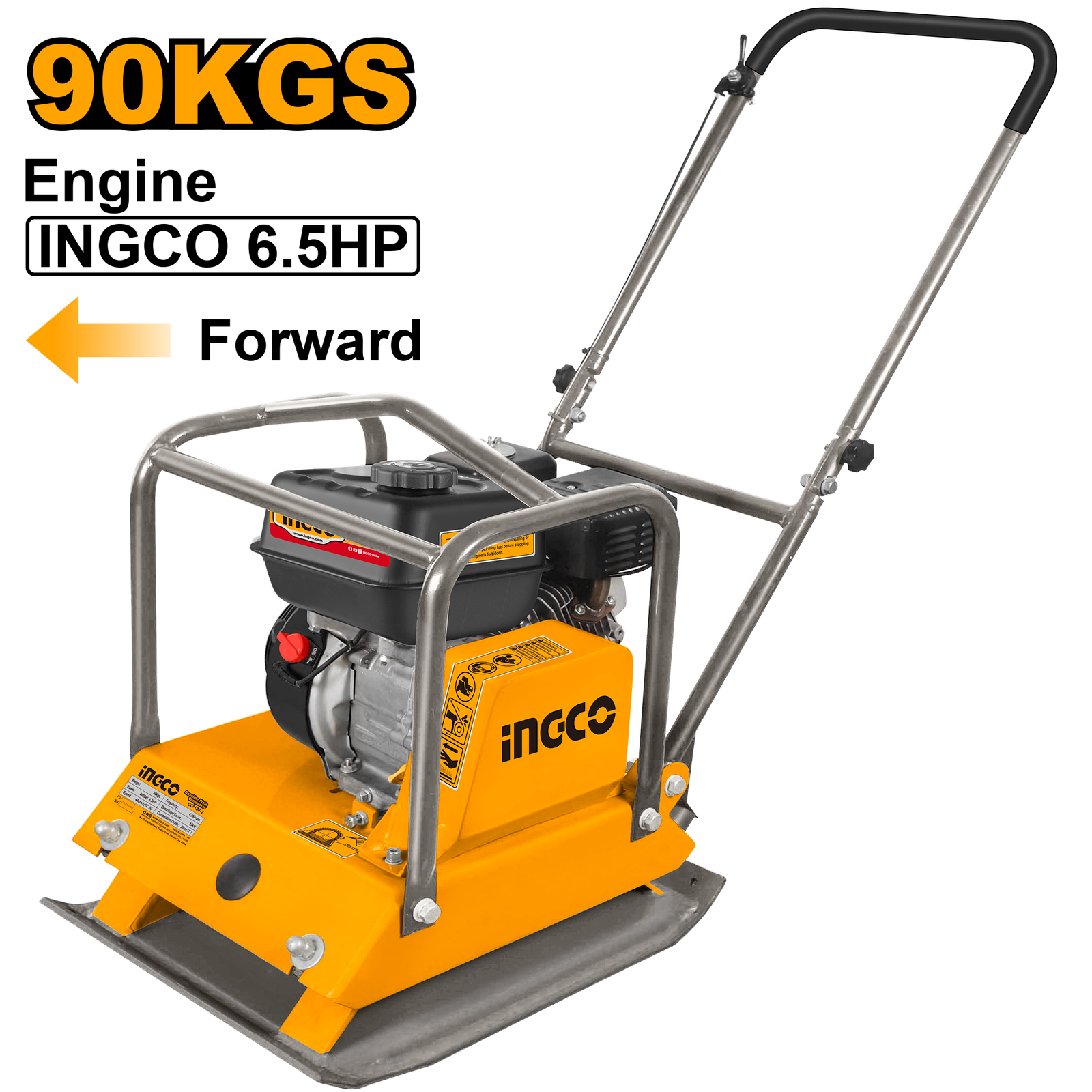 GCP100-2-1.png GCP100-2 (Gasoline plate compactor 6.5HP 90kg) - Image 1