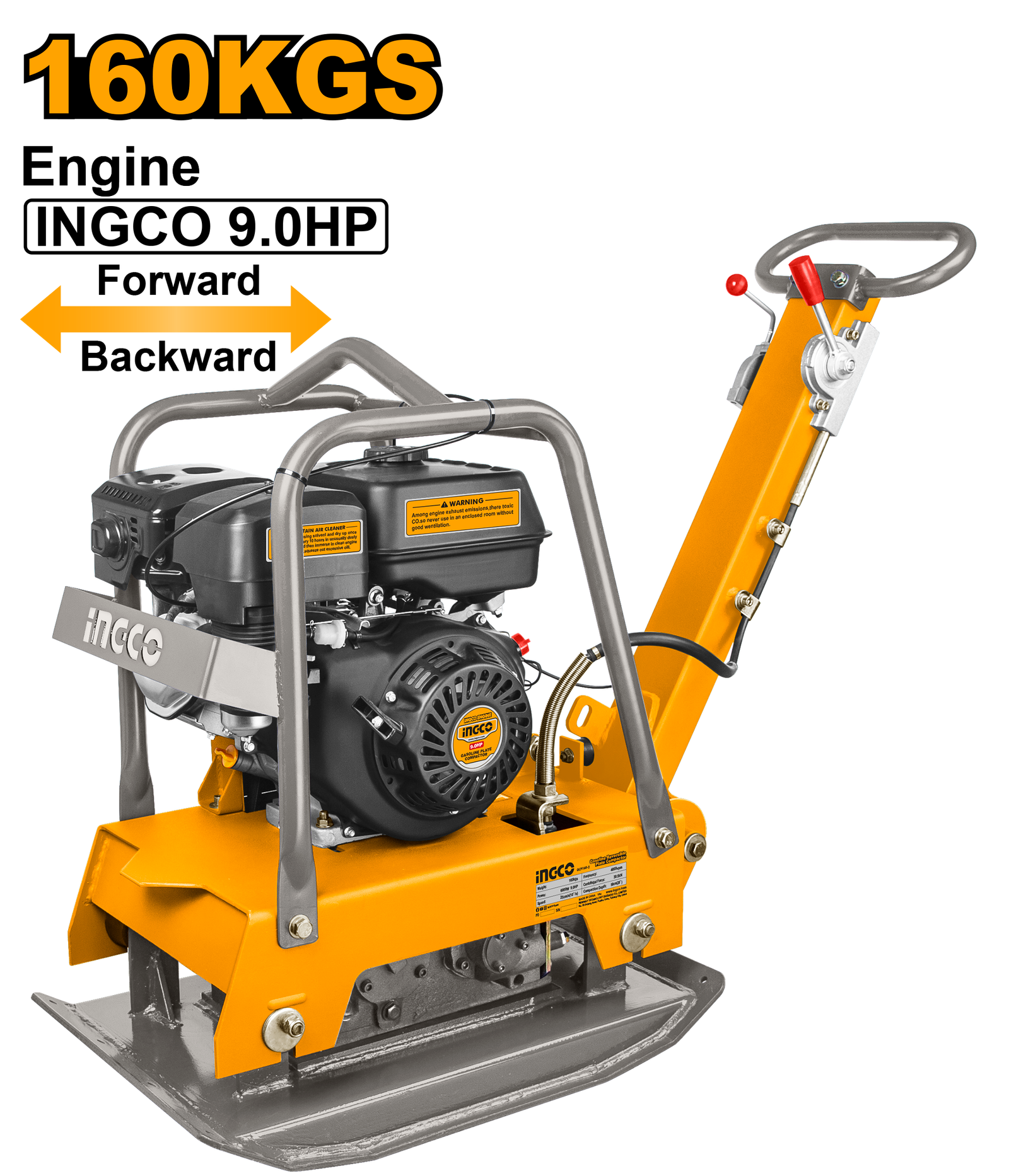 GCP160-2-1.png GCP160-2 (Gasoline reversible plate compactor 9HP 160kg) - Image 1