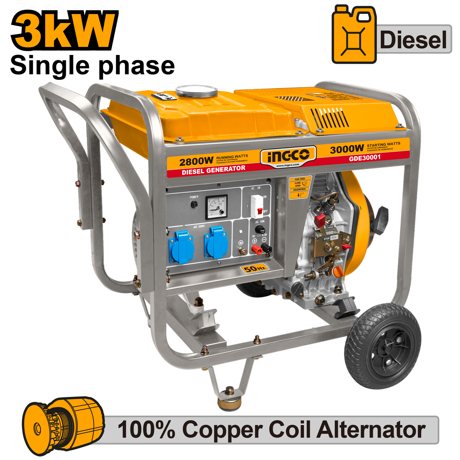 GDE30001-1.png GDE30001 (Diesel Generator 3kw) - Image 1