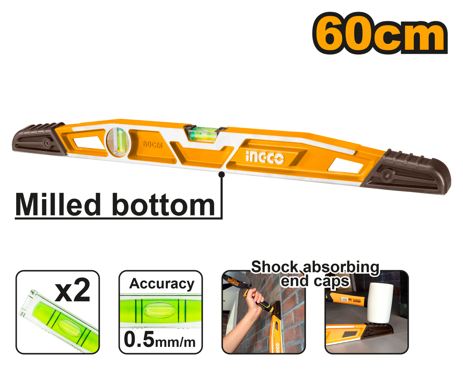 HBSL08060-1.png HBSL08060 (Heavy-Duty Masons Level - P10C30) - Image 1