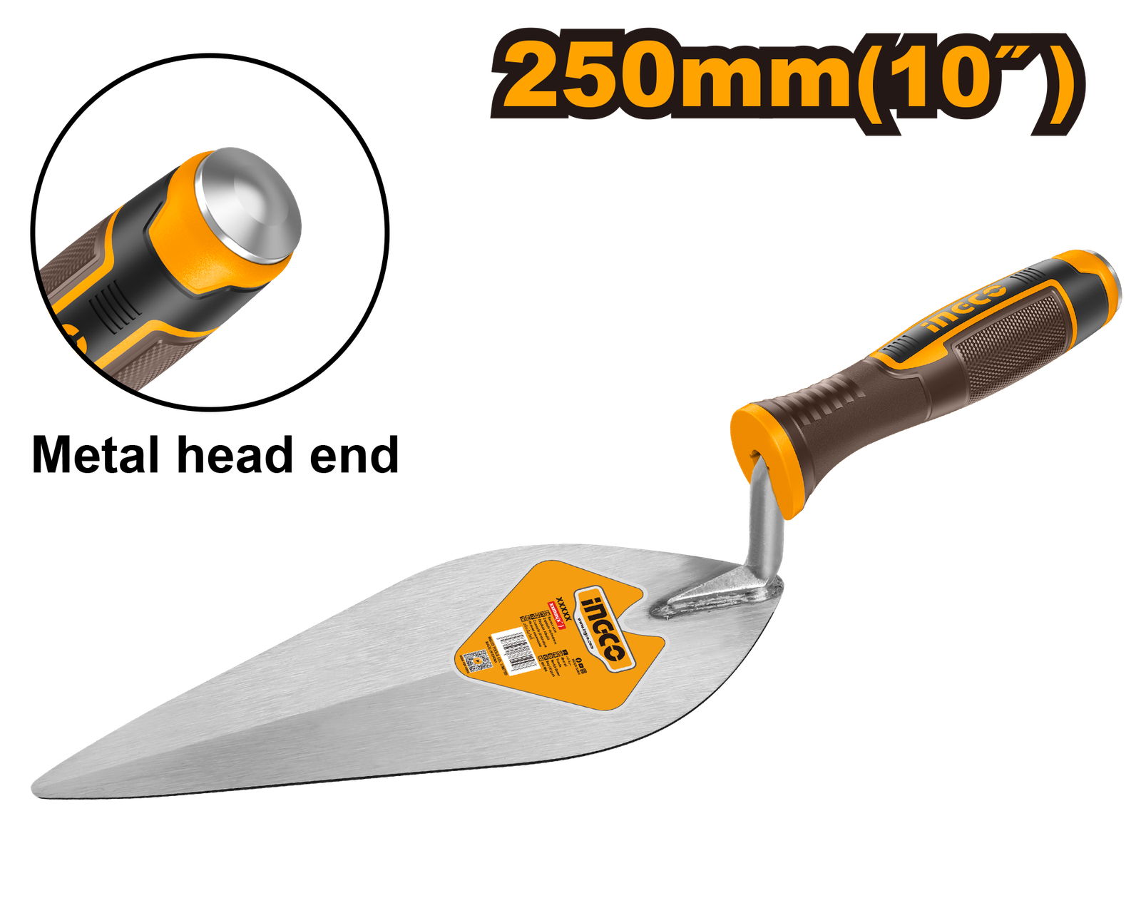 HBT1018-1.png HBT1018 (Bricklaying trowel 10" - P12C48) - Image 1