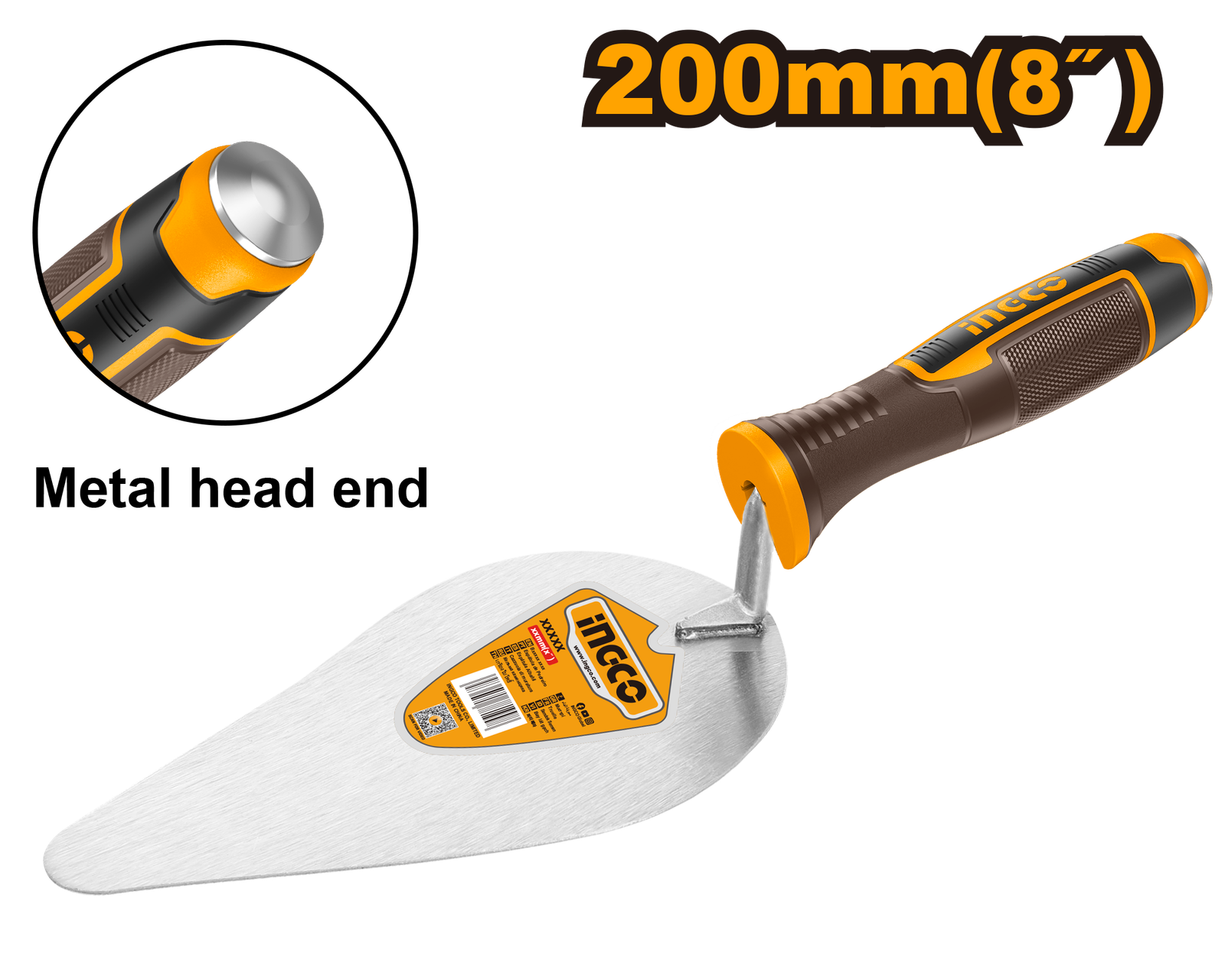 HBT818-2.png HBT818 (Bricklaying trowel 8" - P12C48) - Image 1