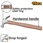 HCH0416 (Wooden Claw Hammer 16oz - C36)