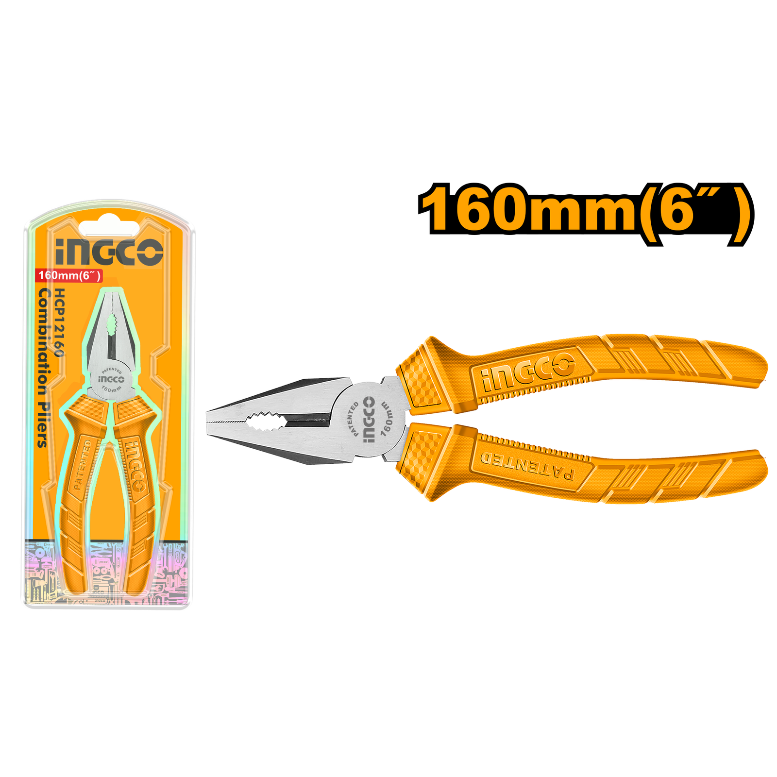 HCP12160.png HCP12160 (Combination pliers 6" - P6C60) - Image 1