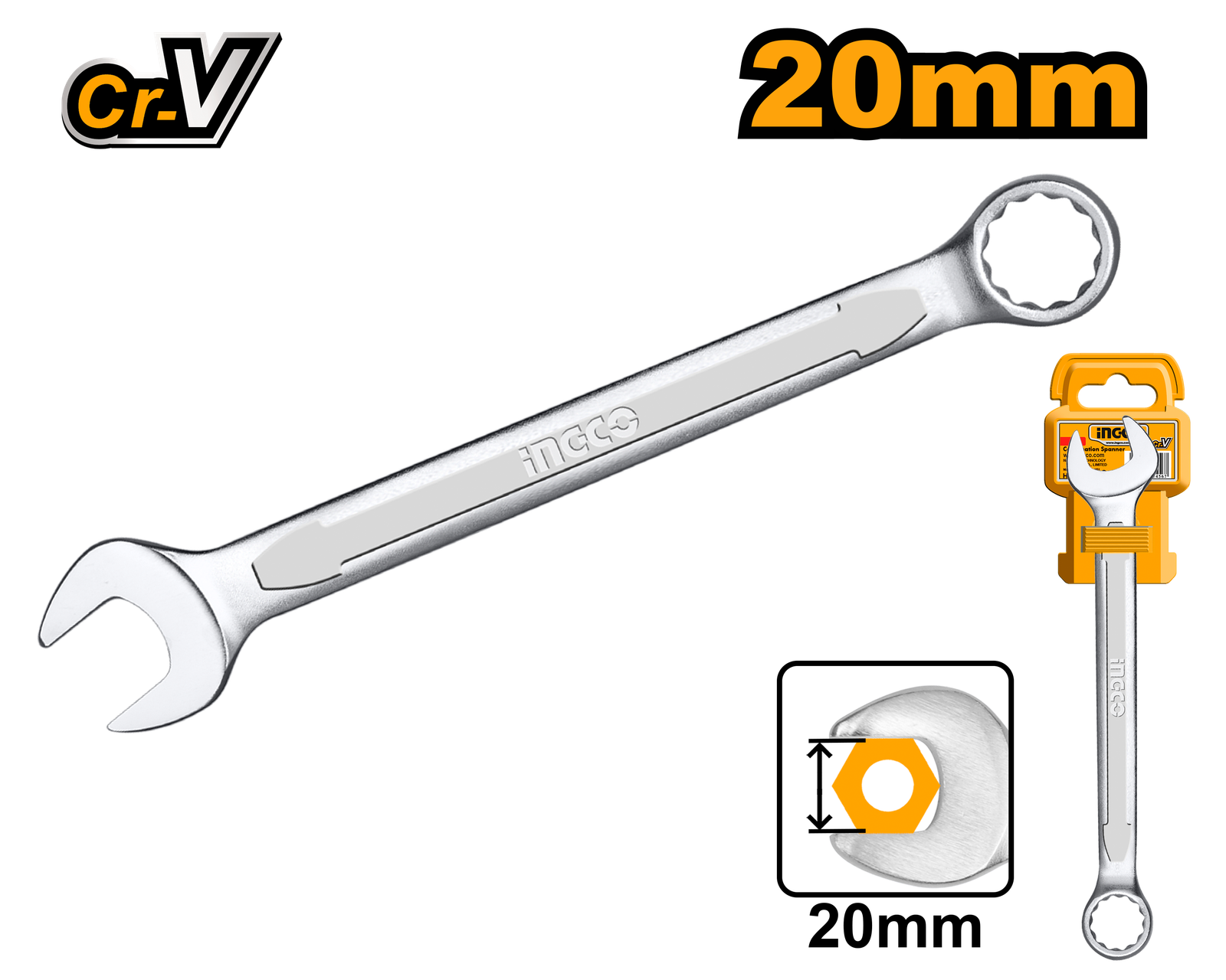 HCSPA201.png HCSPA201 (Combination spanner 20x241mm - P6C120) - Image 1