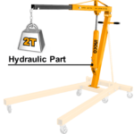 HEC21-2 (Engine crane for hydraulic part)