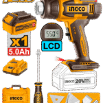 HGLI20035 (Cordless heat gun 20V + Battery - P1C5)