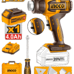 HGLI20065 (Cordless heat gun 20V + 4Ah battery - C5)