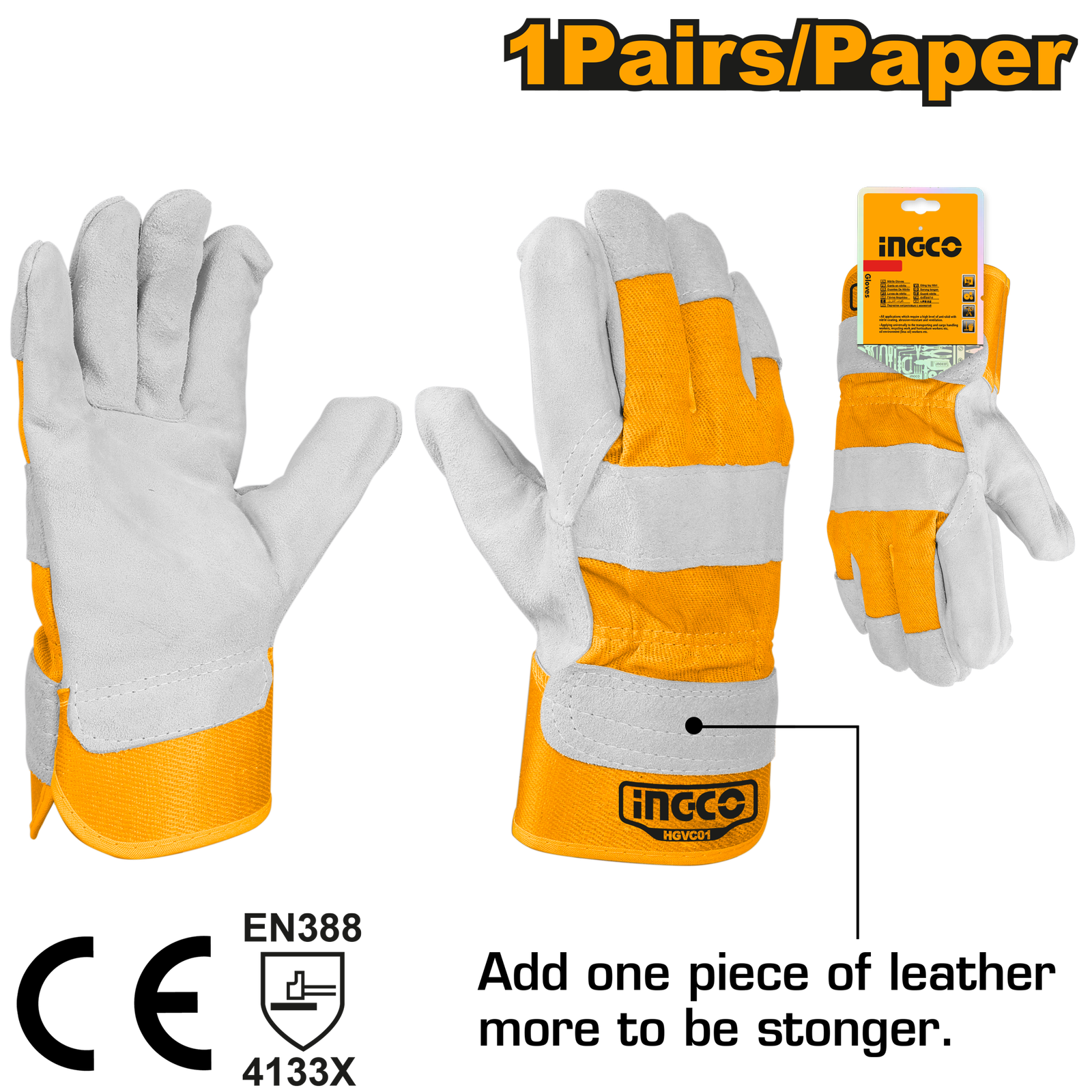 HGVC01-1.png HGVC01 (Leather gloves 10.5" - P6C72) - Image 1