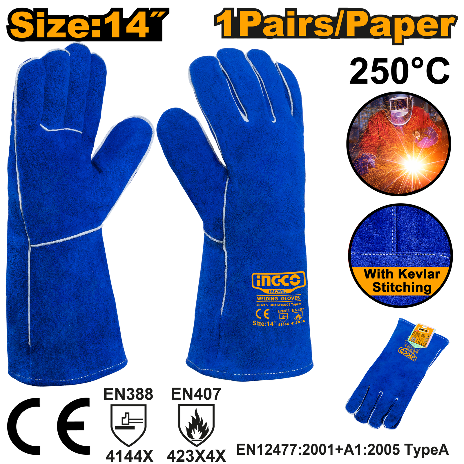 HGVW03.png HGVW03 (Welding gloves Blue 14" - P1C48) - Image 1