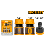 HHCS03122 (3 Pcs hose quick connectors set 1/2" - P12)