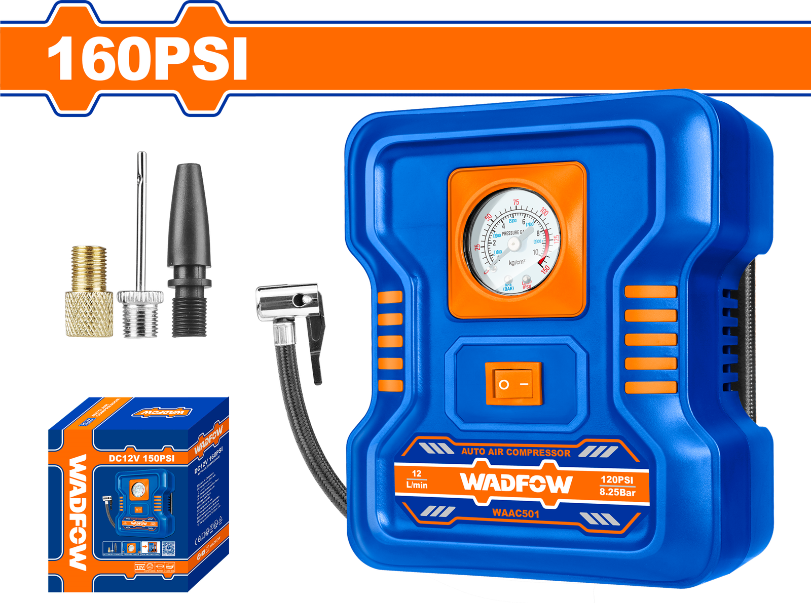 WAAC501.png WAAC501 (Wadfow Auto air compressor 12V - C10) - Image 1