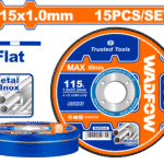 WAC2L45 (Wadfow Abrasive metal cutting disc set 4.5"x1mm - C28)
