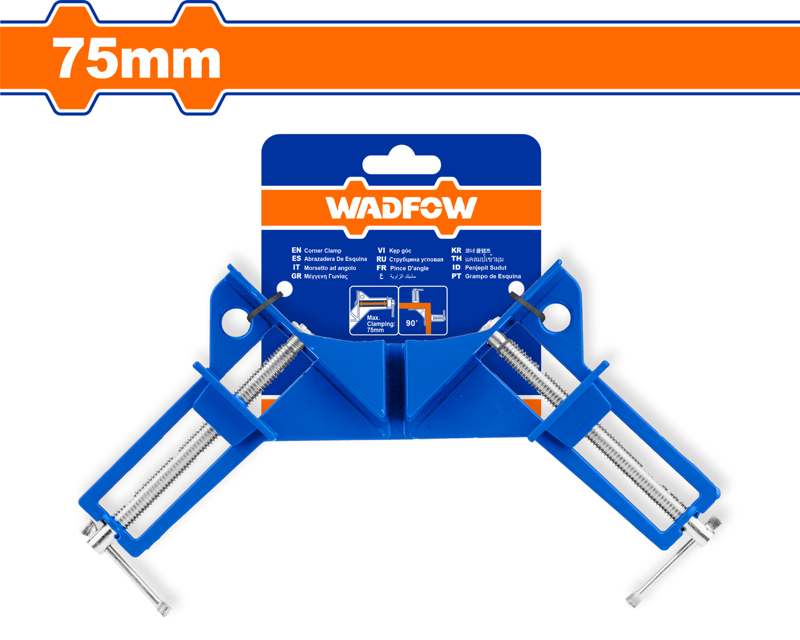 WACC453.png WACC453 (Wadfow Corner clamp 75mm - P12C120) - Image 1