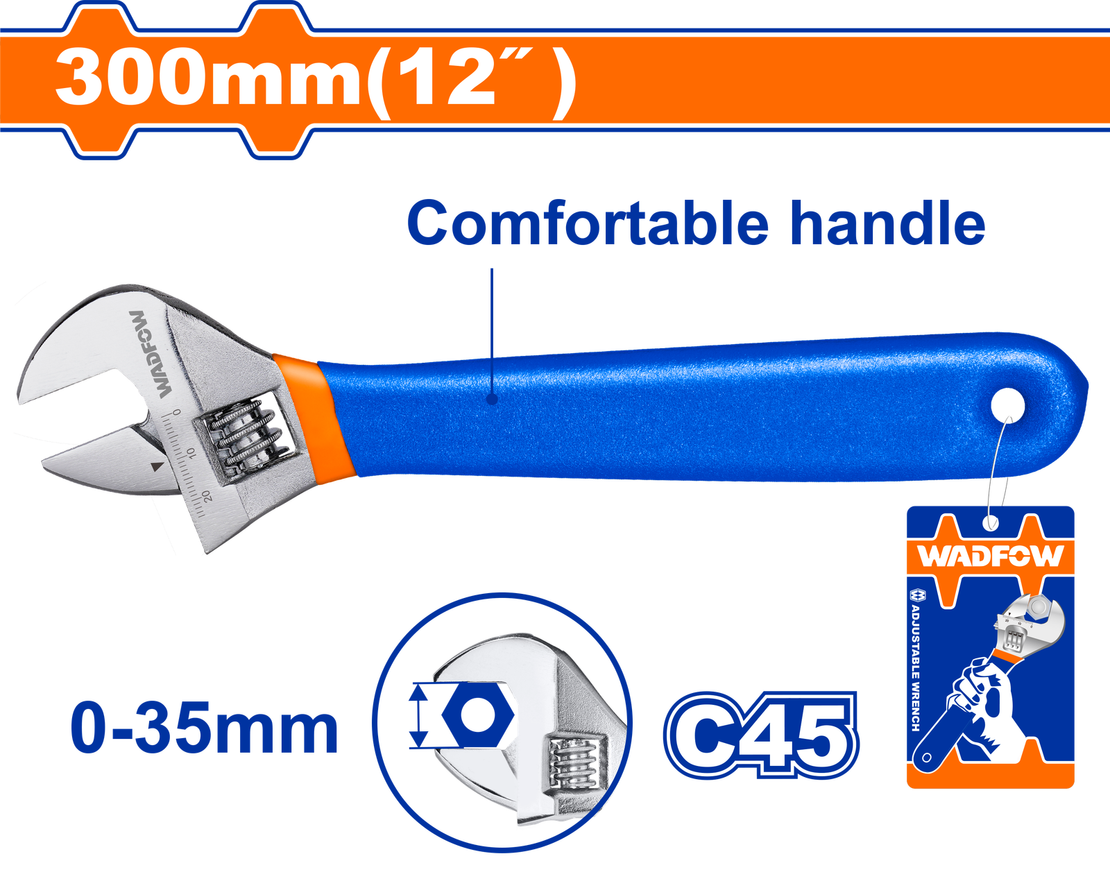 WAW5112.png Adjustable wrench - WAW5112 - Image 1