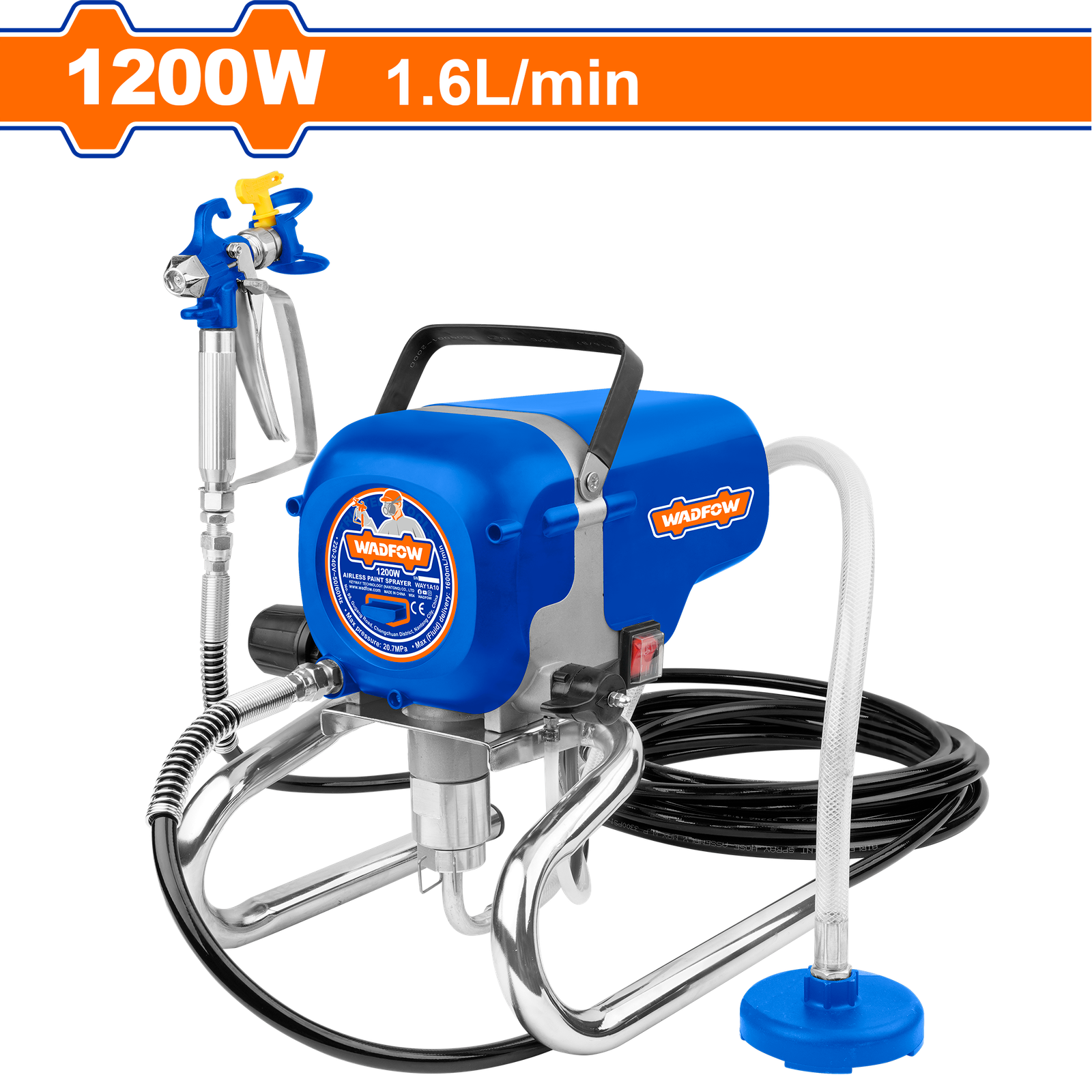 WAY1A10-1.png WAY1A10 (Wadfow Airless paint sprayer 1000w - C1) - Image 1
