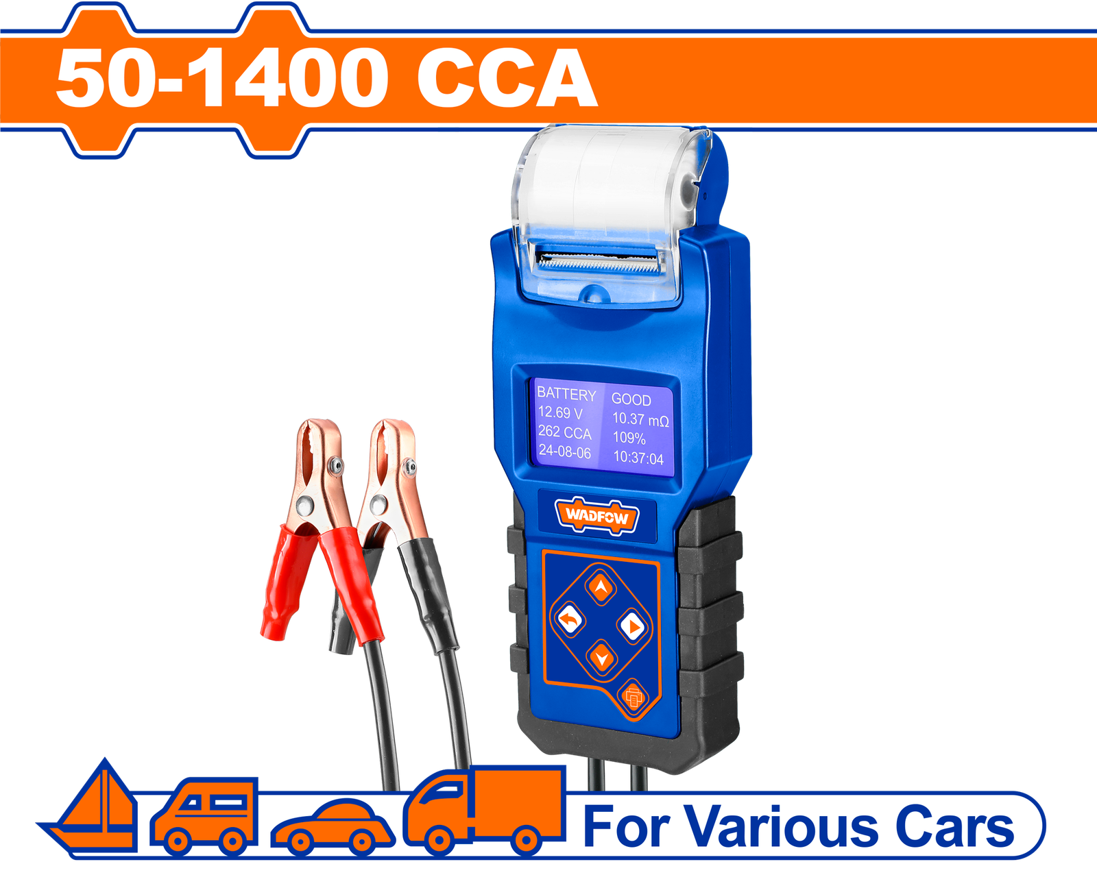 WBD1514.png WBD1514 (Wadfow Battery system tester 50-1400cca - P1C10) - Image 1