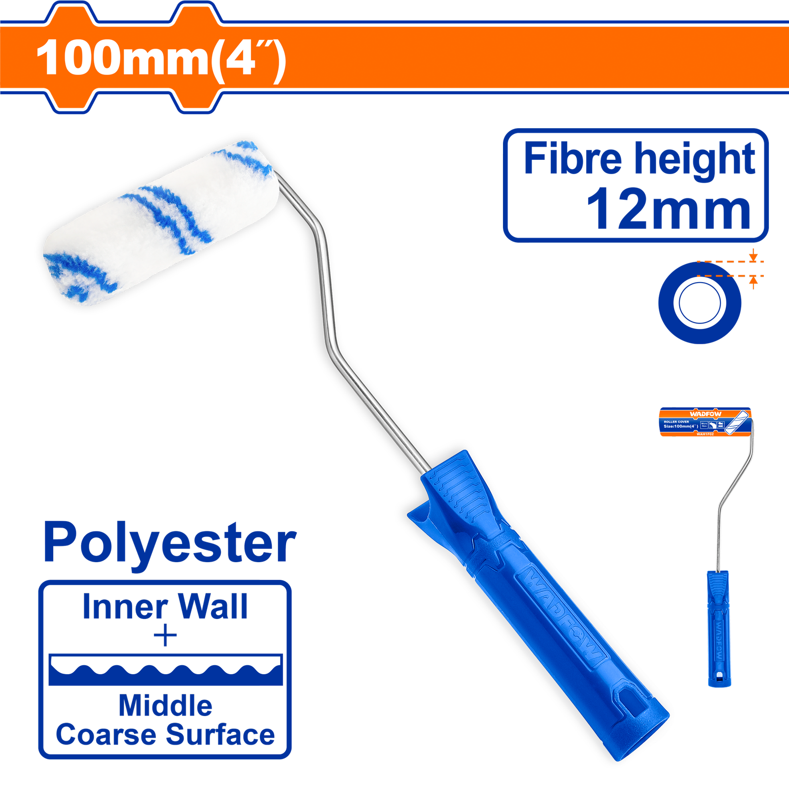 WCB1904.png WCB1904 (Wadfow Mini cylinder brush Inner wall 4" - P50C100) - Image 1