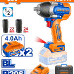 WCD1B78 (Wadfow Cordless impact wrench 780Nm + 2 4Ah Batteries - P1C4)