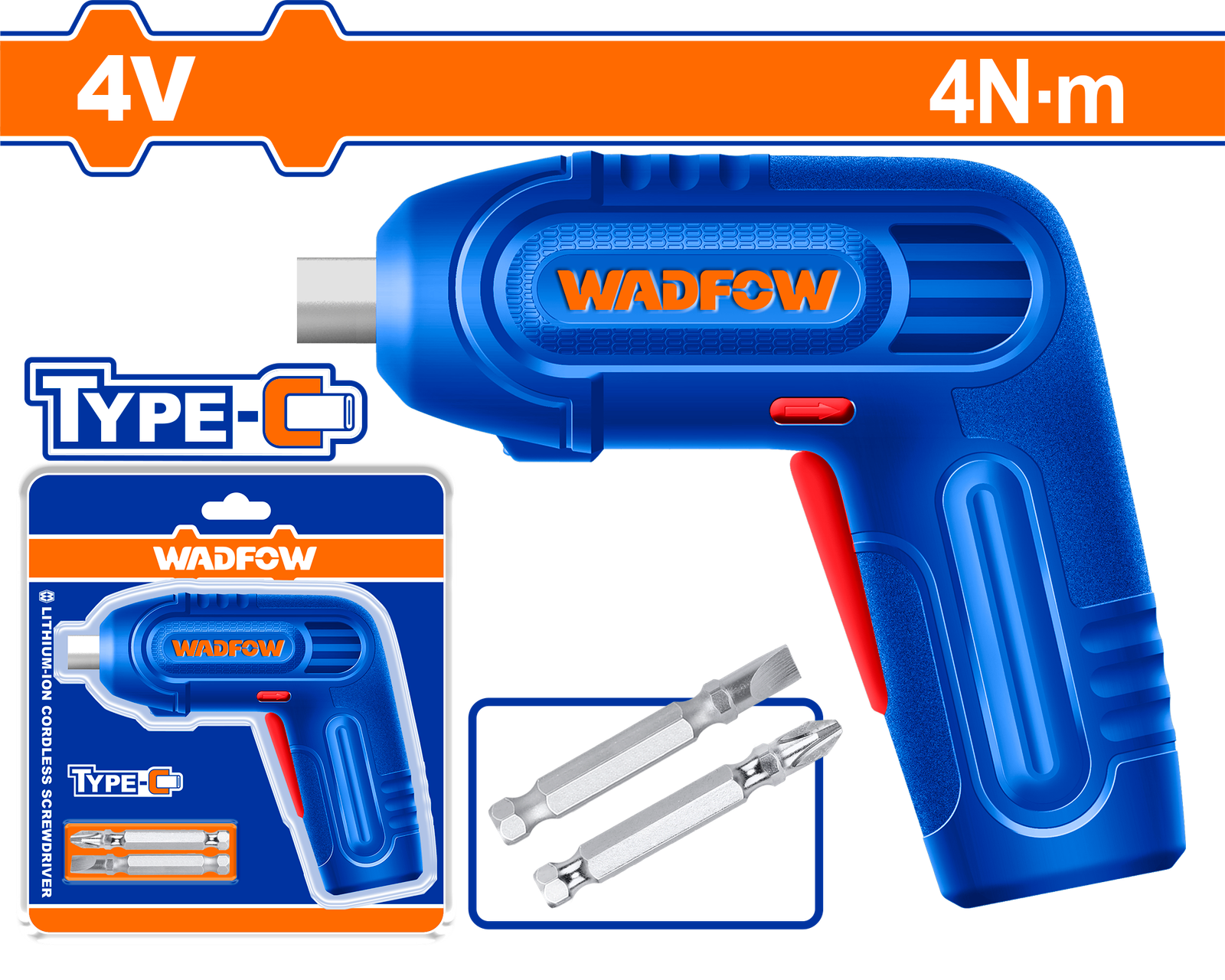 WCV4628.png WCV4628 (Wadfow Cordless screwdriver 4V no rotation - P10C20) - Image 1