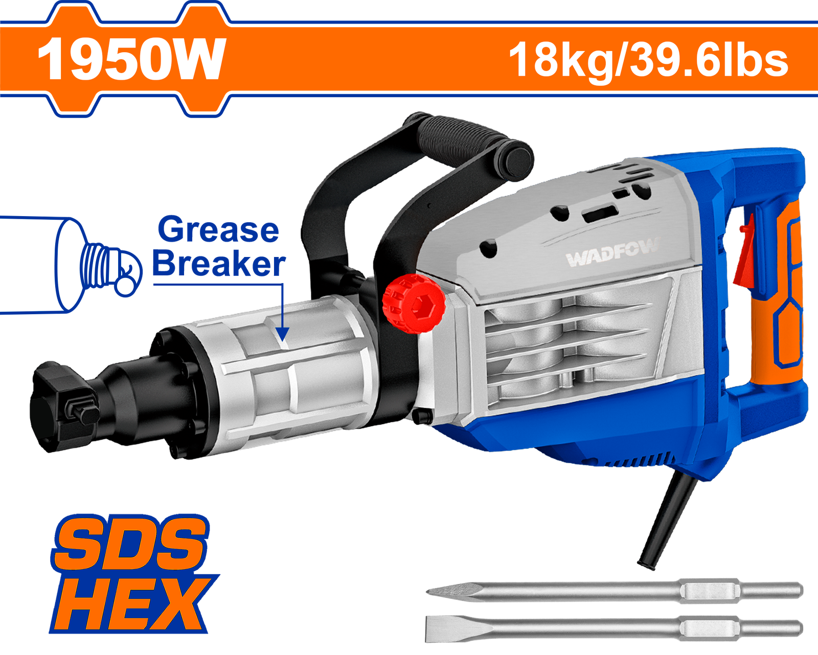 WDB2D95.png WDB2D95 (Wadfow Demolition breaker 1950W - P1C1) - Image 1