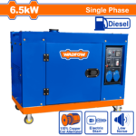 WDG2A80 (Wadfow Silent diesel generator 6.5kw single - P1C1)