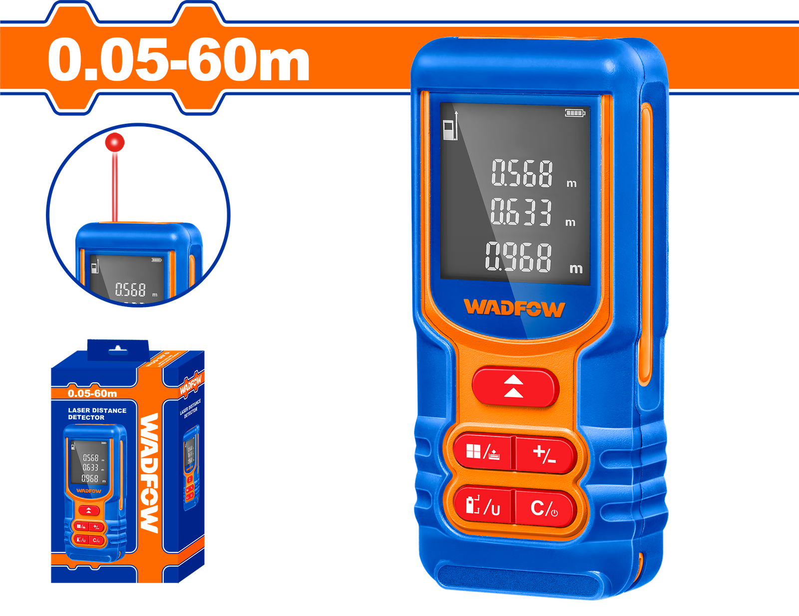 WDL1516.png WDL1516 (Wadfow Laser distance detector 60m - P1C40) - Image 1