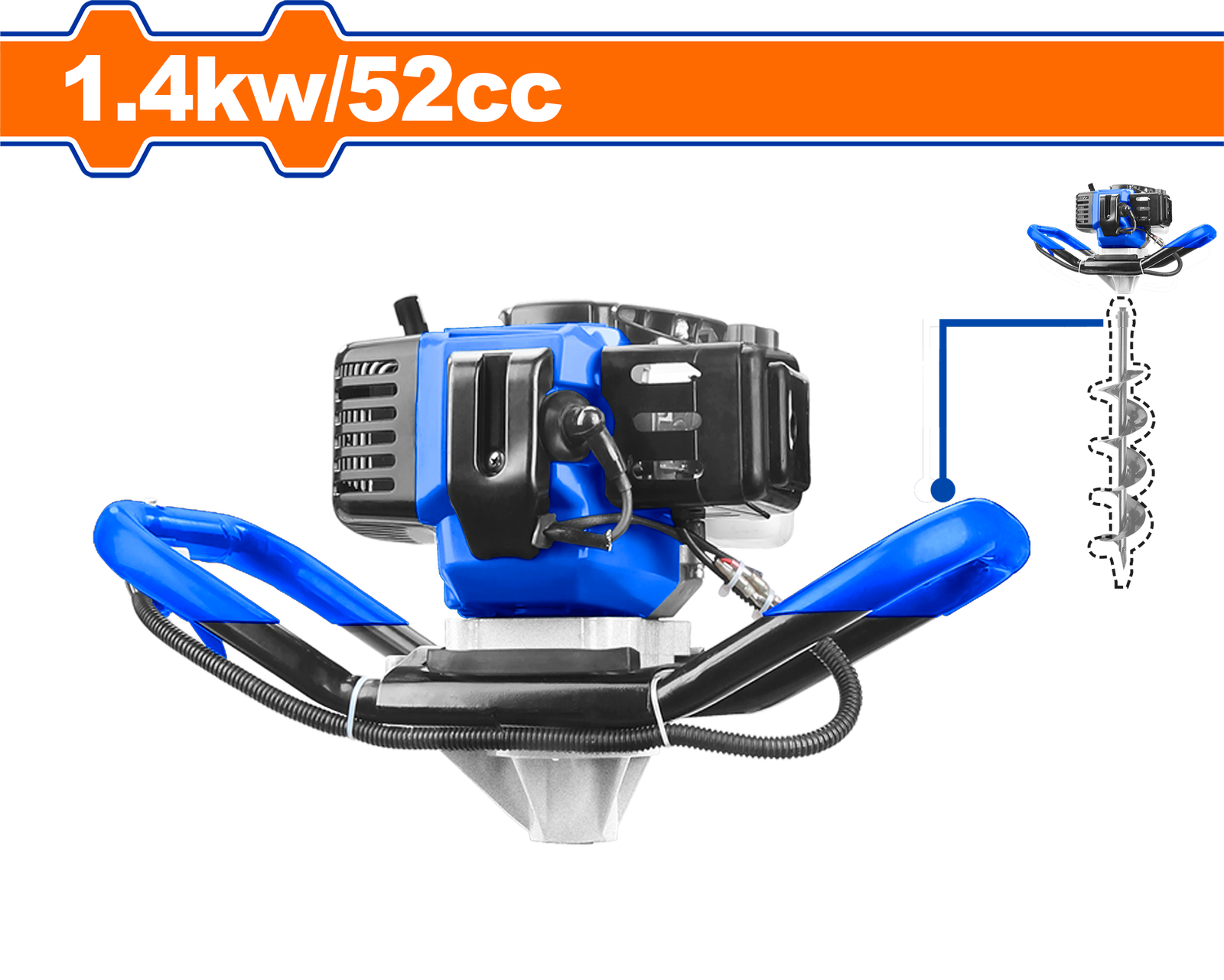 WDZ1A52-1.png WDZ1A52-1 (Wadfow Earth auger 1.4kw - P1C1) - Image 1