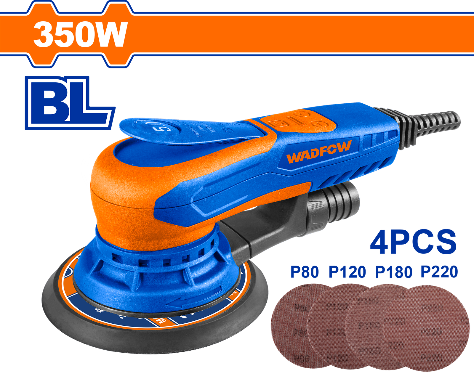 WFA55350.png WFA55350 (Wadfow Orbital sander 350W 6" - P1C6) - Image 1
