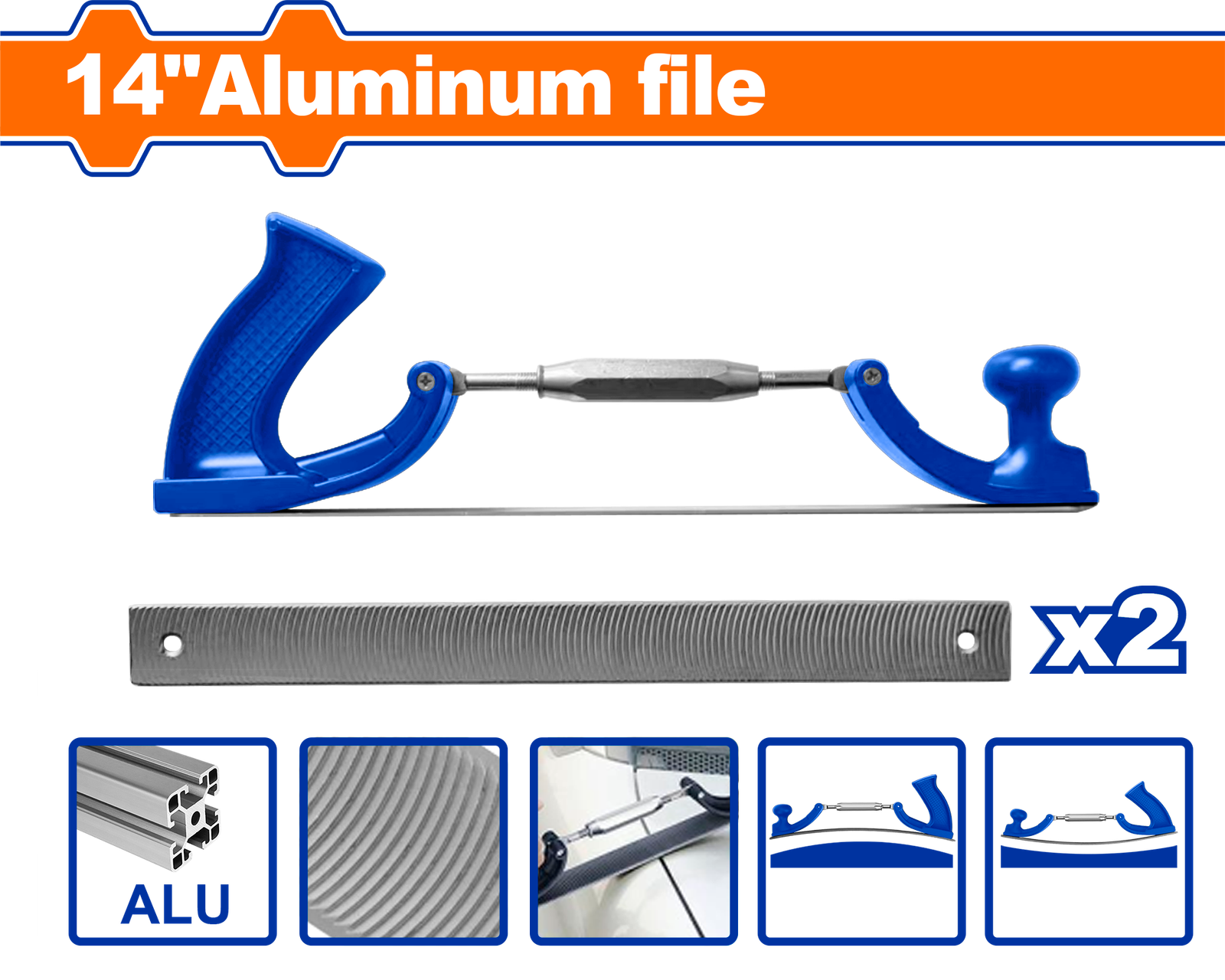 WFE0501.png WFE0501 (Wadfow Aluminum file 14" - P1C15) - Image 1