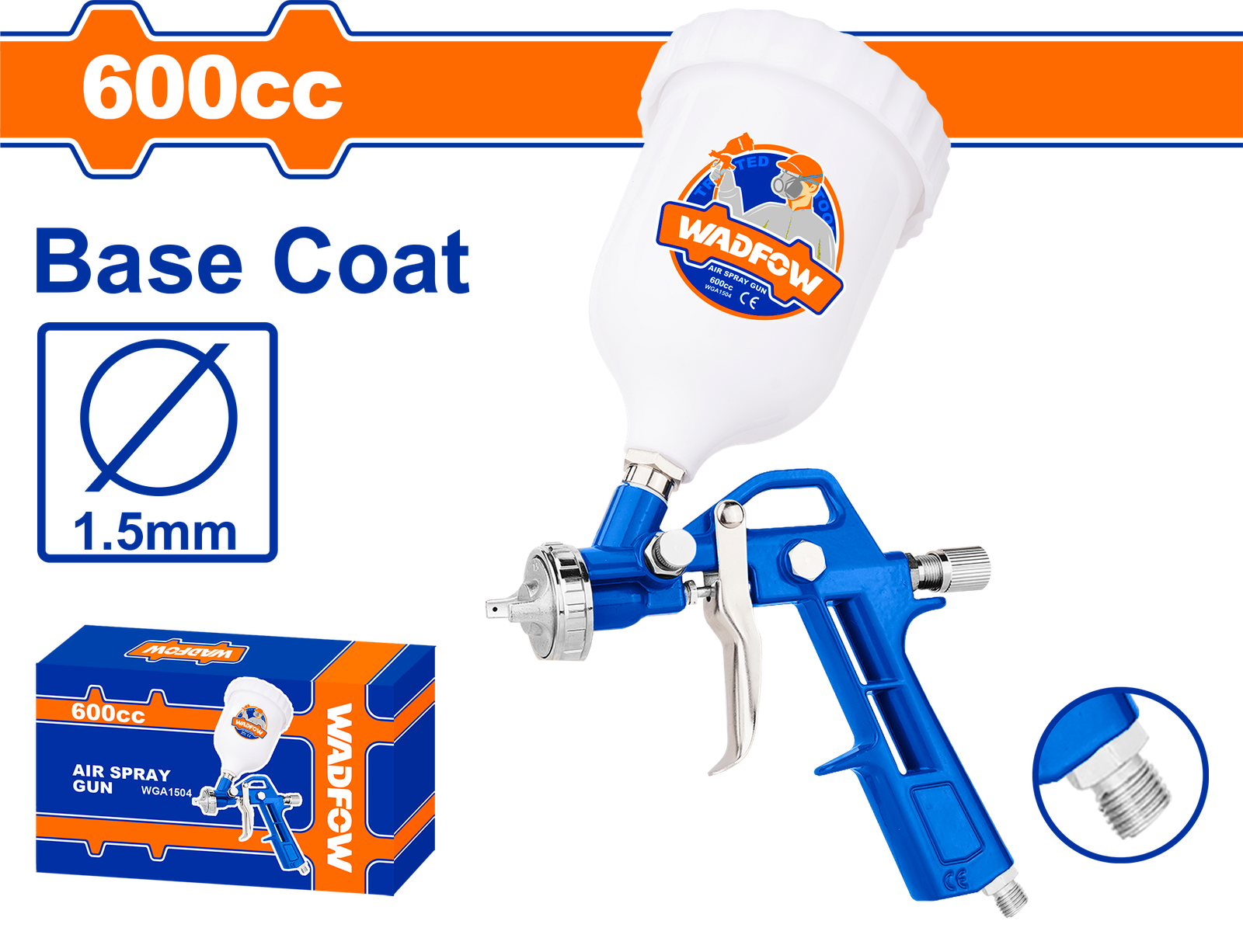 WGA1504.png WGA1504 (Wadfow Air spray gun 600cc - C10) - Image 1