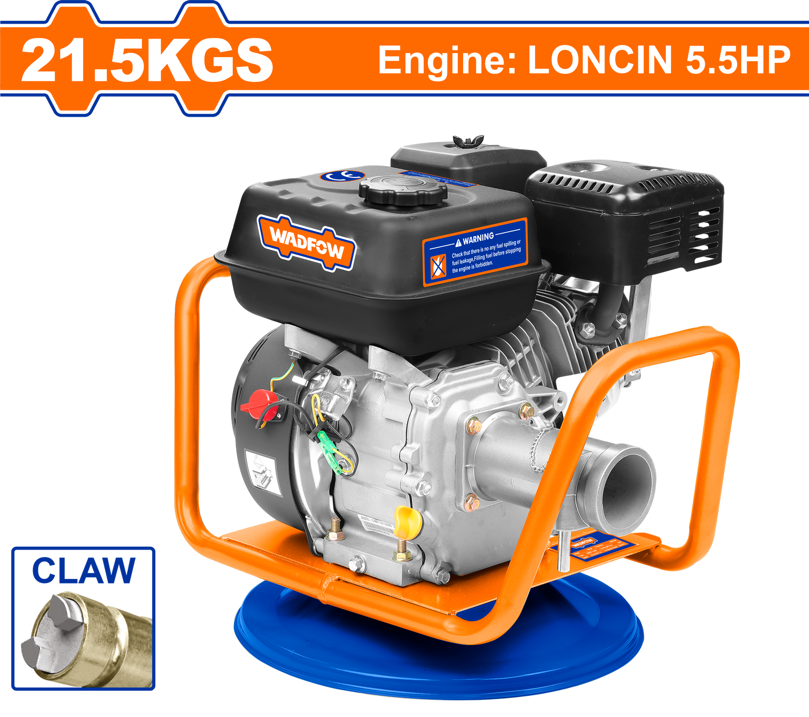 WGB2A11.png WGB2A11 (Wadfow Gasoline concrete vibrator Claw type 5.5HP - C1) - Image 1