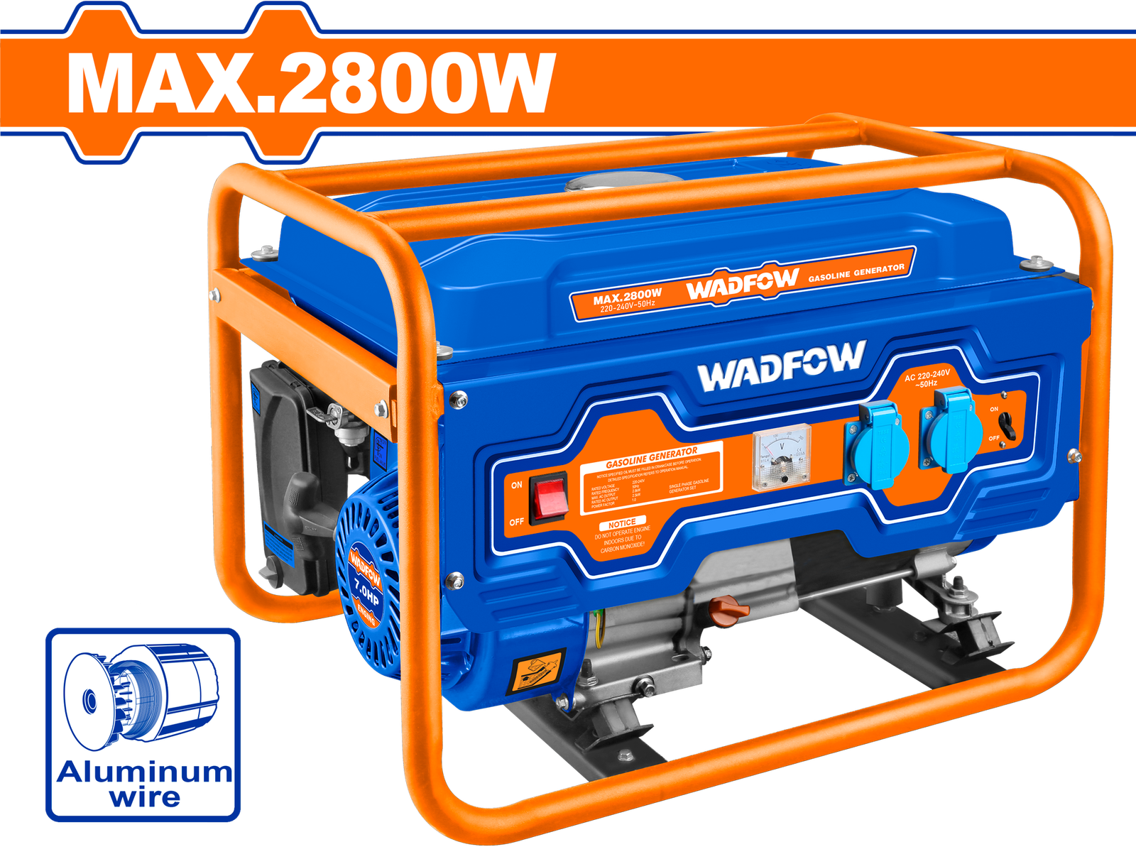 WGEAA09-1.png WGEAA09 (Wadfow Gasoline generator 7kw - P1C1 - old) - Image 1