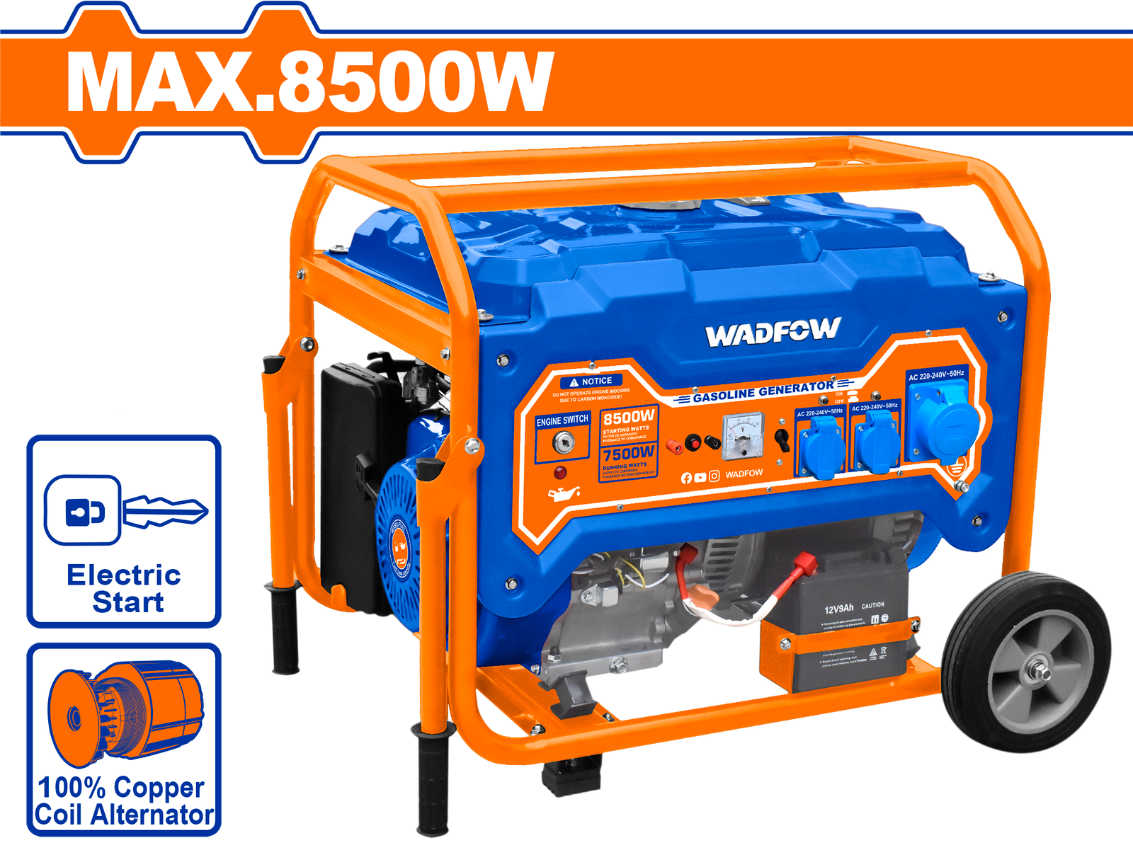 WGEAA10.png WGEAA10 (Wadfow Gasoline generator 8.5kw - P1C1 - old) - Image 1