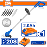 WGTP5116 (Wadfow Cordless grass trimmer + Battery + Charger 20V - P1C4)