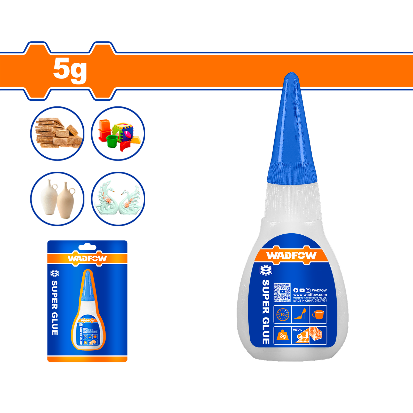 WGX1K12.png WGX1K12 (Wadfow Super glue 5g - P12C144) - Image 1