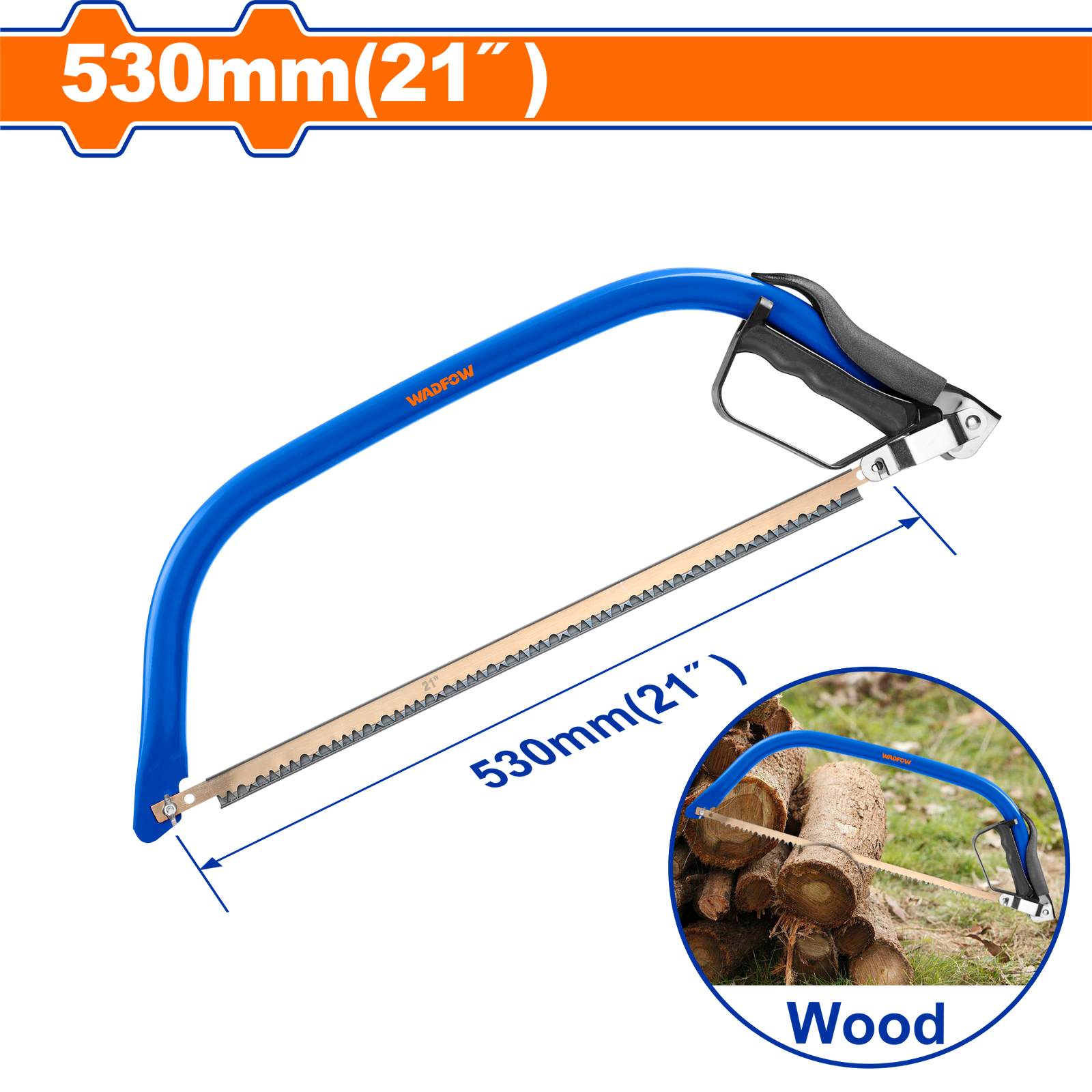 WHF5121.png WHF5121 (Wadfow Bow saw 21" - P6C24) - Image 1