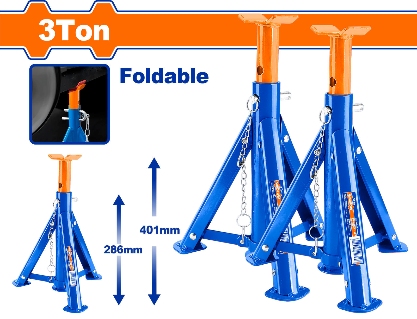 WHJ3503.png WHJ3503 (Wadfow Jack stand 3Ton - C4) - Image 1
