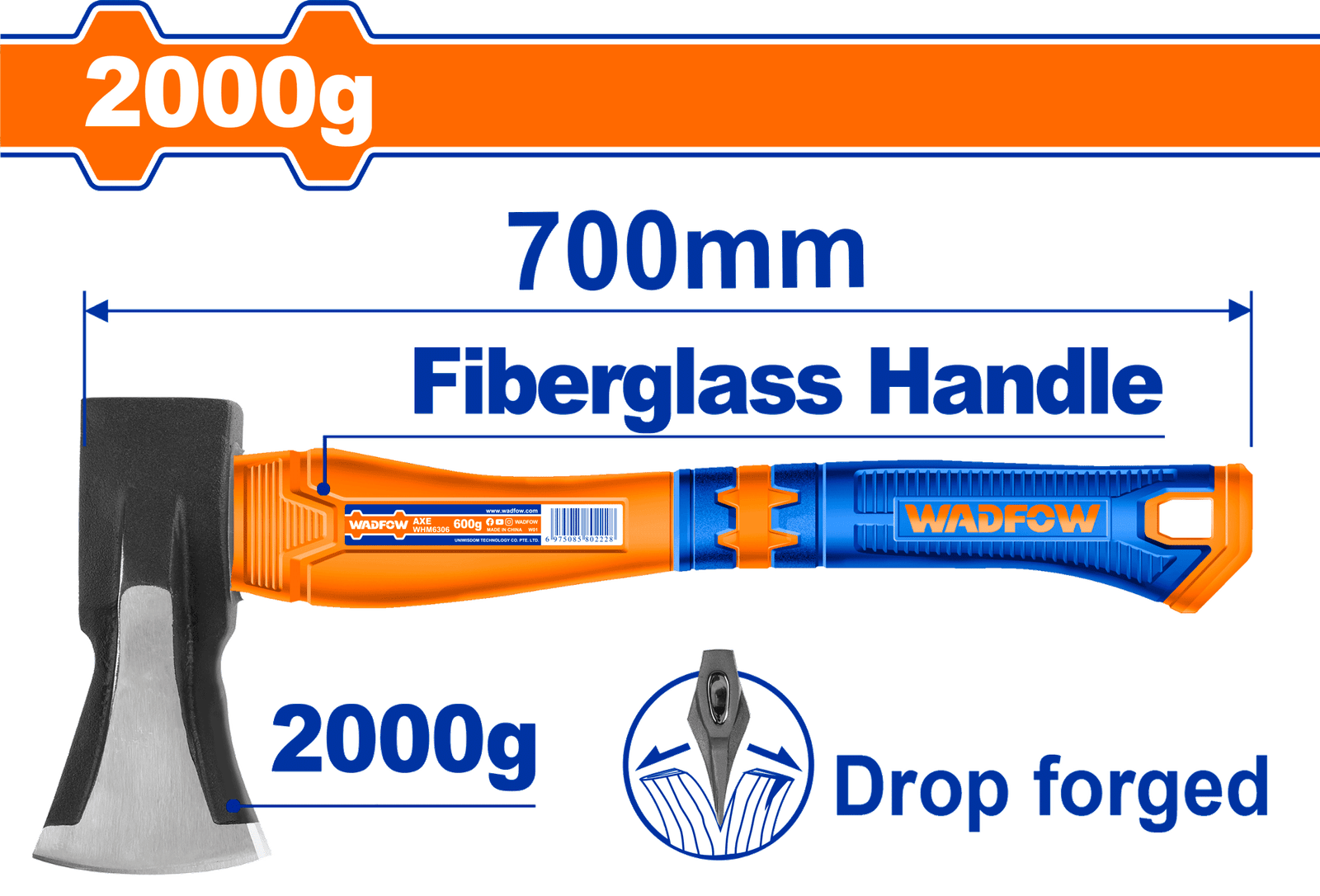 WHM6322.png WHM6322 (Wadfow Aircraft axe 2Kg - P1C8) - Image 1