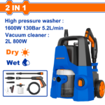 WHP4A16 (Wadfow 2-in-1 Pressure washer 1600w and vacuum cleaner 800w - P1C1)