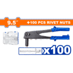 WHR1909 (Wadfow 101 Pcs hand riveter and rivets kit 9.5" - C20)
