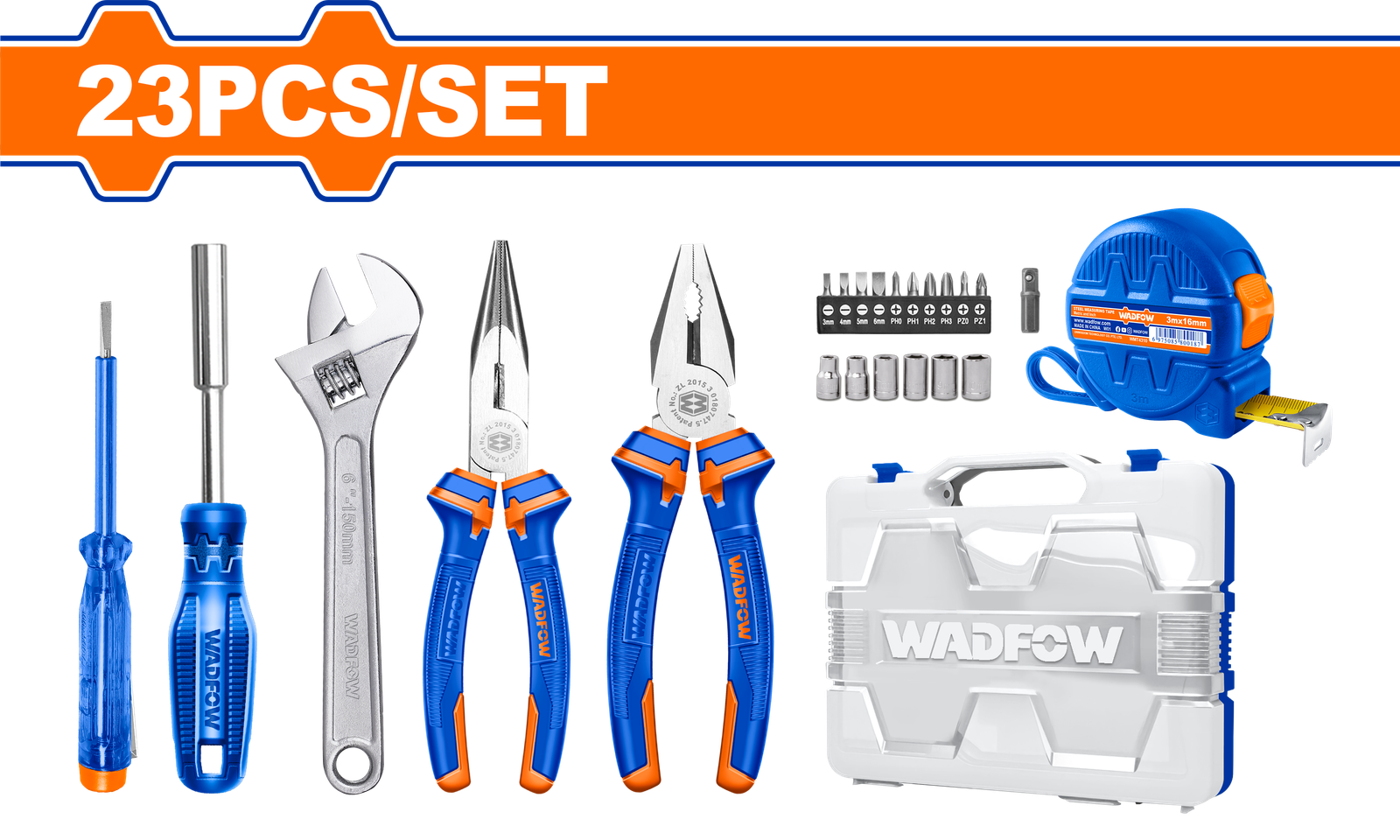 WHS2B23.png WHS2B23 (Wadfow 23 Pcs hand tools set - P5C10) - Image 1