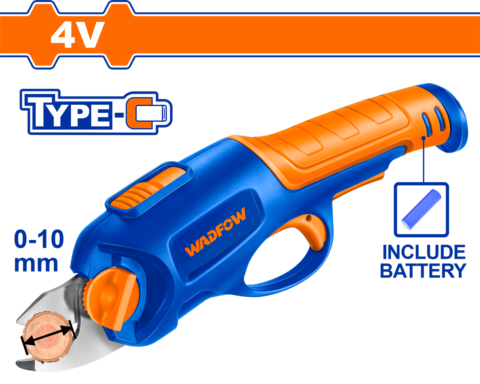 WJFP1504.png WJFP1504 (Wadfow Lithium-Ion gauge straight shear 4v type-C - C10) - Image 1