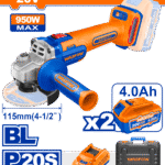 WLAP5322 (Wadfow Cordless angle grinder 20v + 2 4Ah batteries - P1C4)