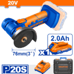 WLAP573 (Wadfow Cordless mini cut-off tool 20V + Battery - P1C10)