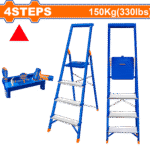 WLD1H04 (Wadfow Steel and Aluminium Ladder 4 Step)