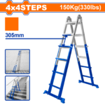 WLD7H16 (Wadfow Multi-purpose steel & aluminium ladder 4x4 - C1)
